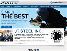 Tablet Screenshot of jtsteel.com